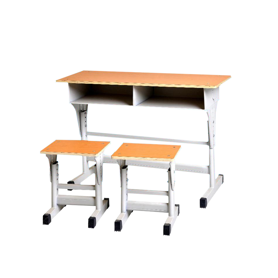 Double desks and chairs